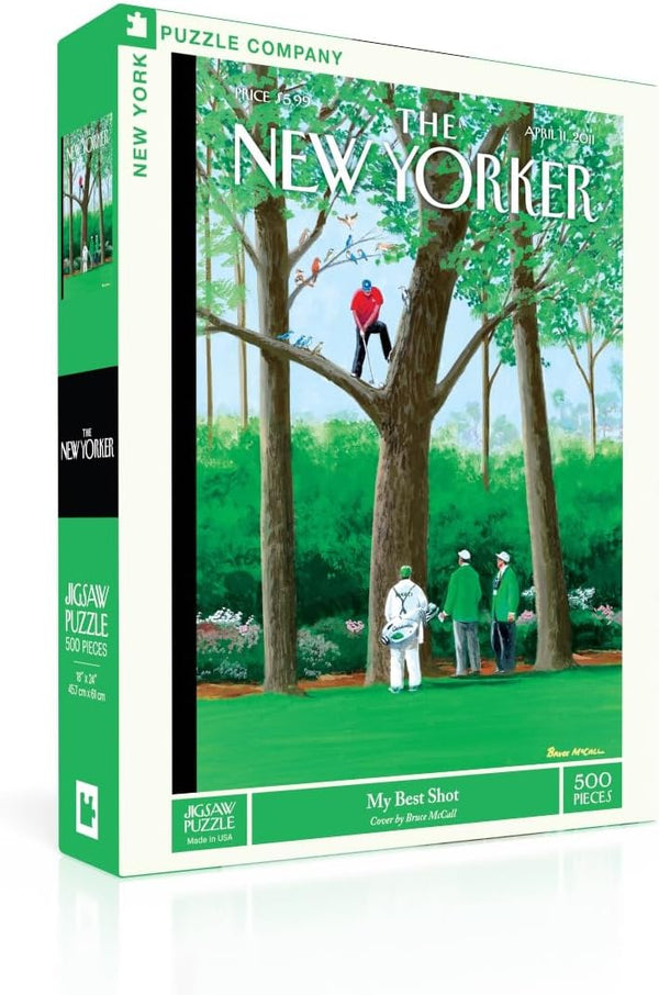 New York Puzzle Company - New Yorker My Best Shot - 500 Piece Jigsaw Puzzle for Adults by Bruce McCall