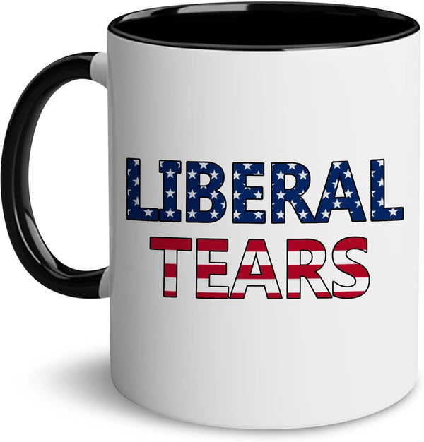 BECHUSKY Liberal Tears Mug - Funny Coffee Mug for Men Women - Republican Mugs - Christmas, Birthday Gifts For Mom, Dad, Brother, Sister - Ceramic Coffee Mug 11 OZ