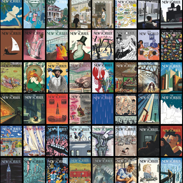 Retro posters Vintage cover New Yorker magazine Wall collage kit 50-200pcs (50pcs)