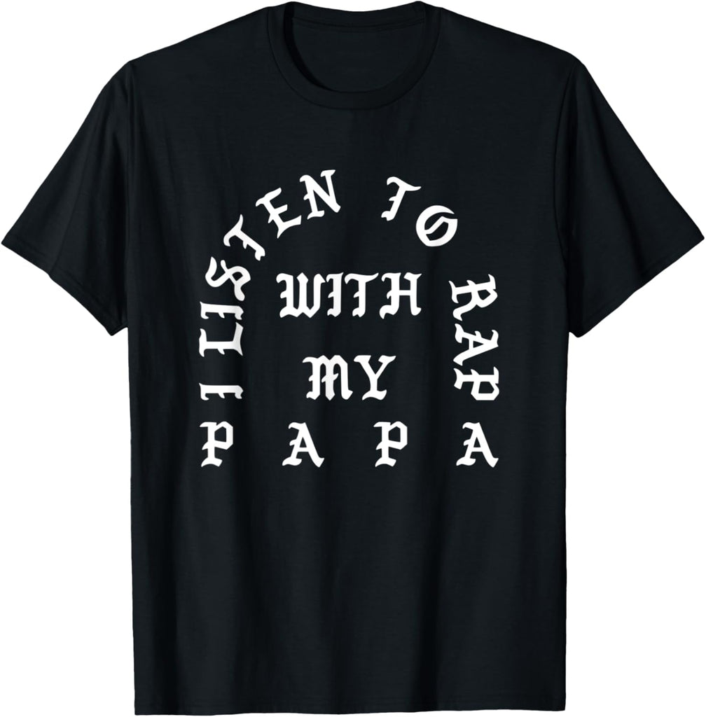 I Listen To Rap With My Papa Cute Little Gangsta Rapper