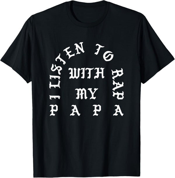 I Listen To Rap With My Papa Cute Little Gangsta Rapper
