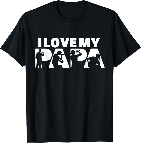 I Love My Papa Rapper Dad Funny Father's Day