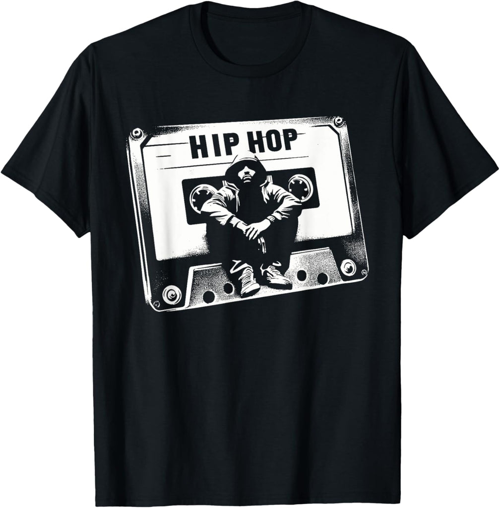Vintage Cassette Tape Hip Hop Music 80s 90s Retro Graphic