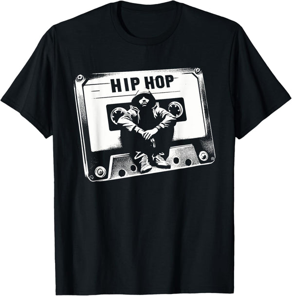 Vintage Cassette Tape Hip Hop Music 80s 90s Retro Graphic