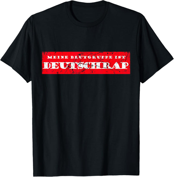 Blood group German rap vintage retro gift idea for rappers