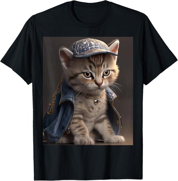Cute Funny Hip Hop Rapper Cat Music Producer